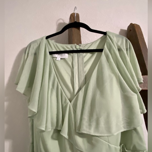 🌸SALE🌸Brand new AZAZIE dusty sage plus size bridesmaid/prom /dinner dress. - Picture 2 of 7